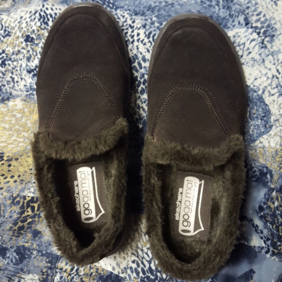 Women's Skechers brown fuzzy gen5 shoes sz 5 - Picture 7 of 10